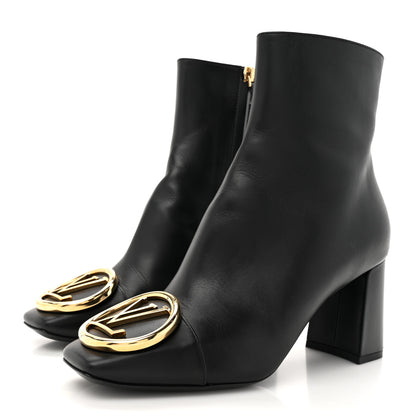 Louis Vuitton Calfskin Madeleine Ankle Boots 35 Black 4 of 12