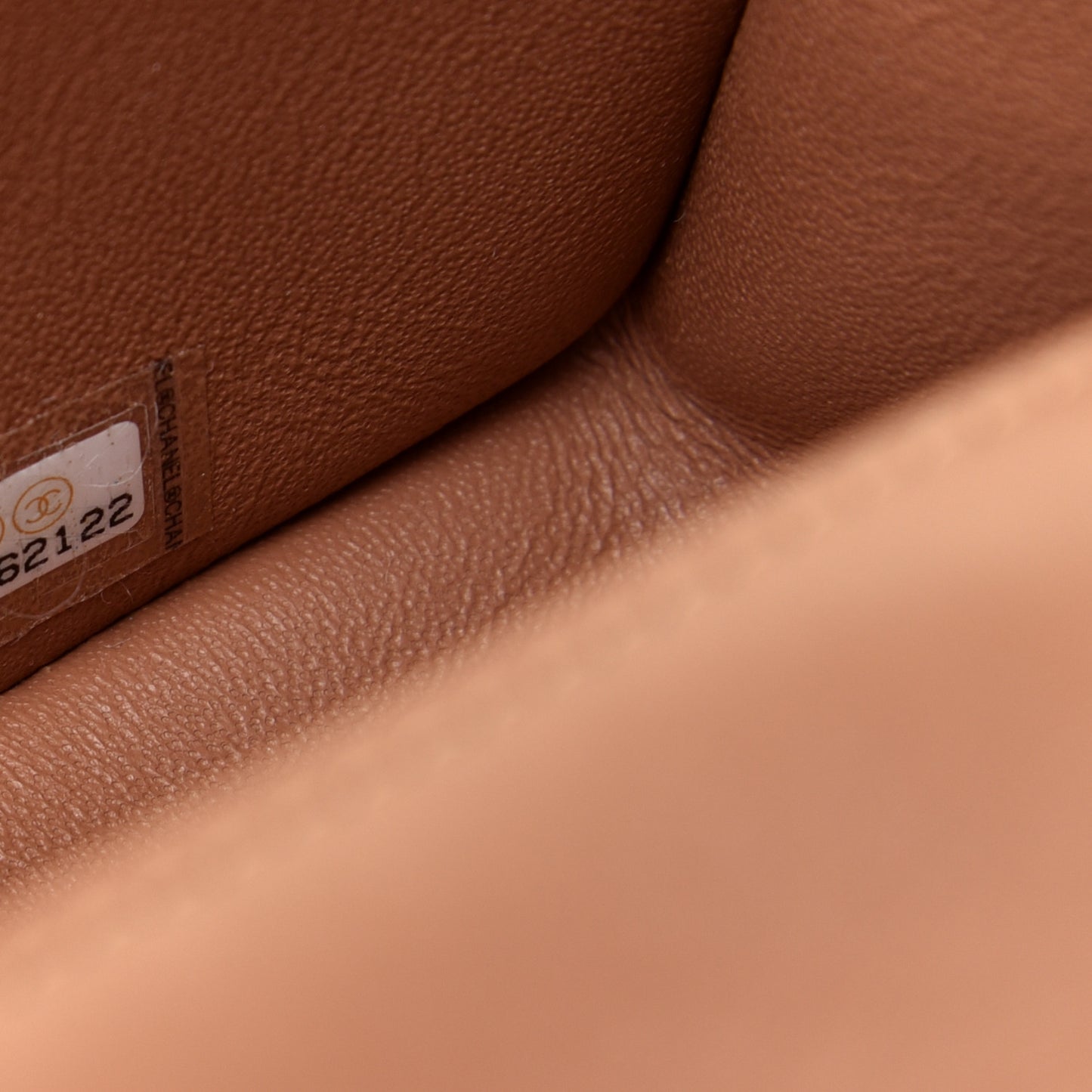 Lambskin Quilted Mini Rectangular Flap Brown