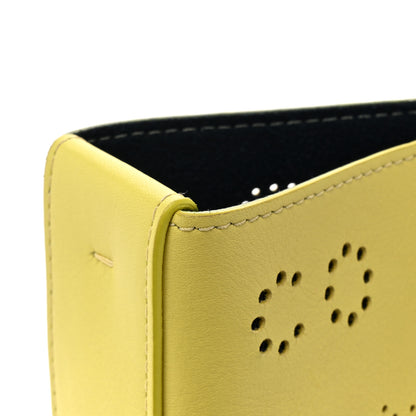 Chanel Calfskin Small Logo Eyelets Shopping Tote Yellow 11 of 15