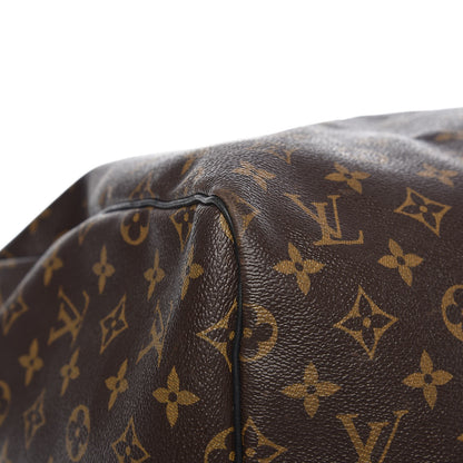 Louis Vuitton Monogram Macassar Keepall Bandouliere 55 10 of 13