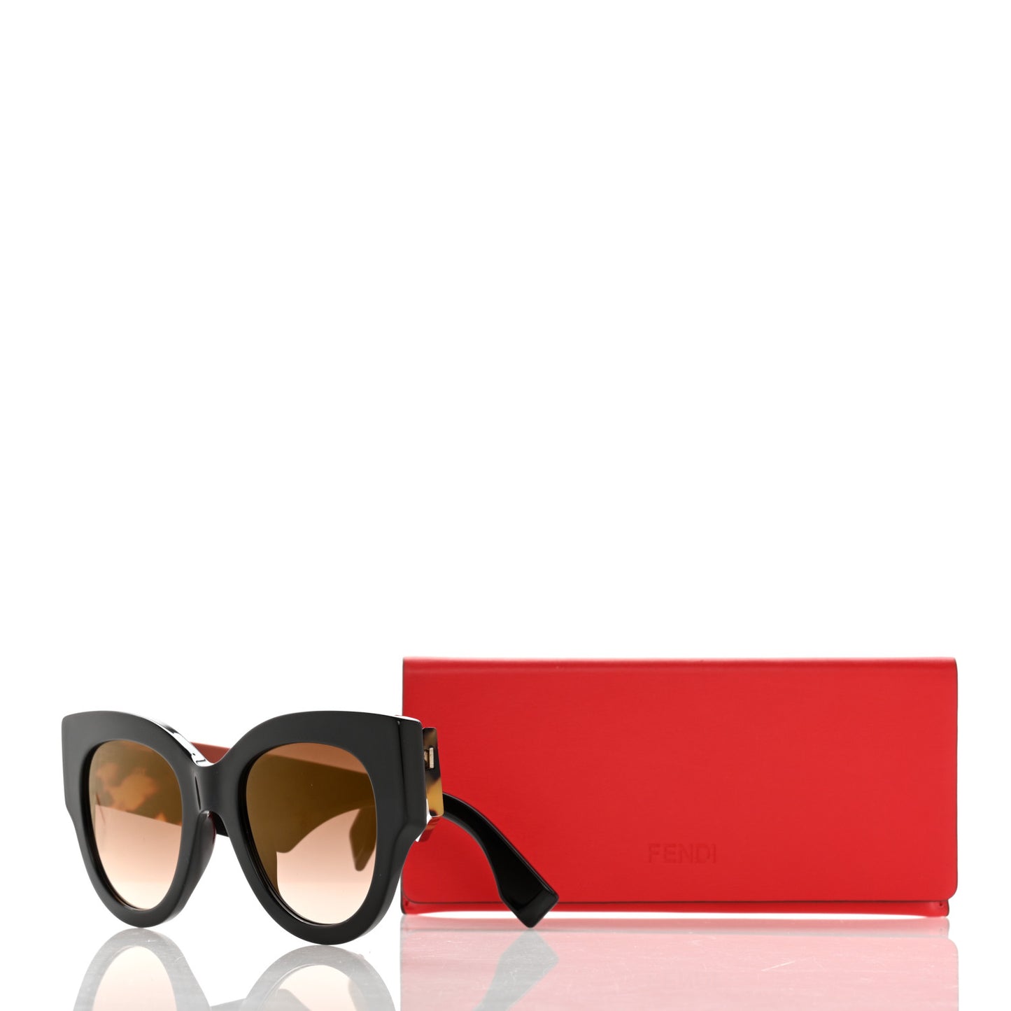 Acetate Facets Oversized Sunglasses FF 0264/S Havana