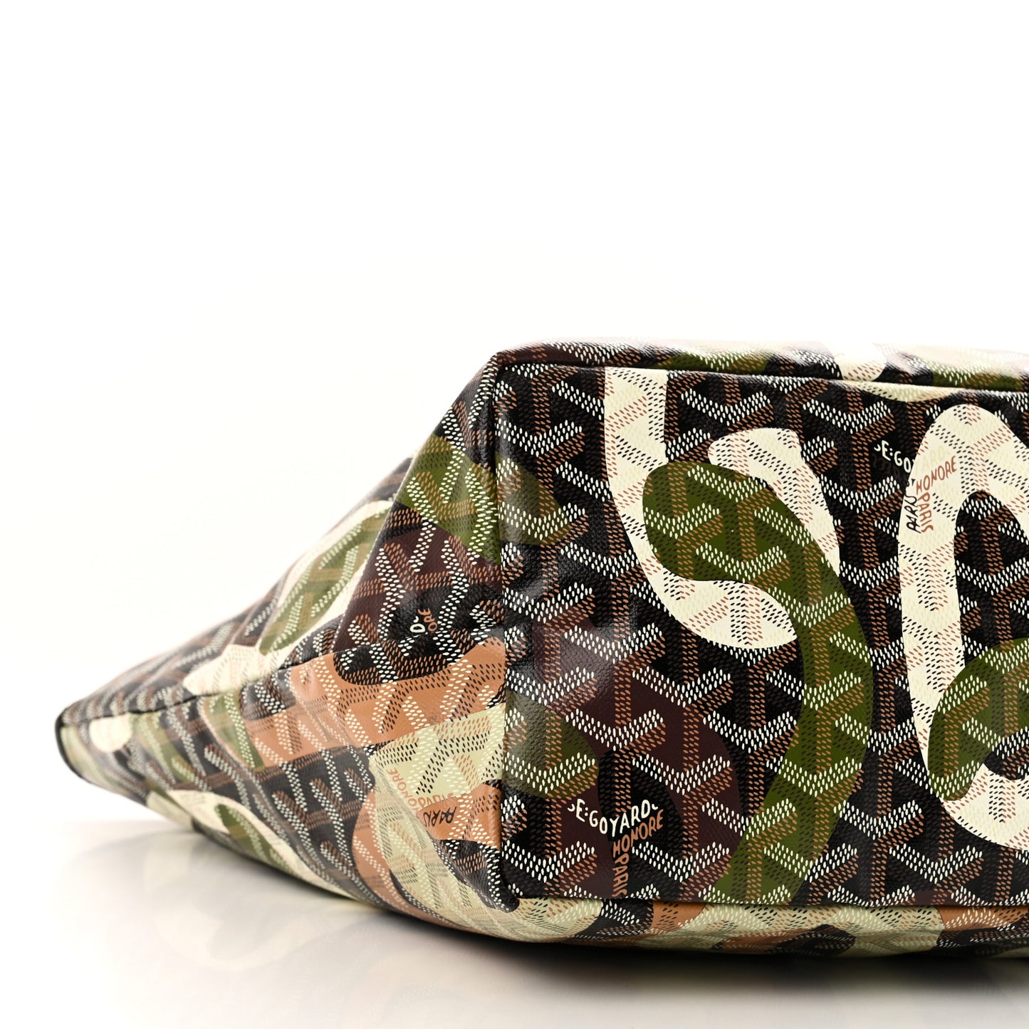 Goyardine Saint Louis Lettres Camouflage PM Black Green