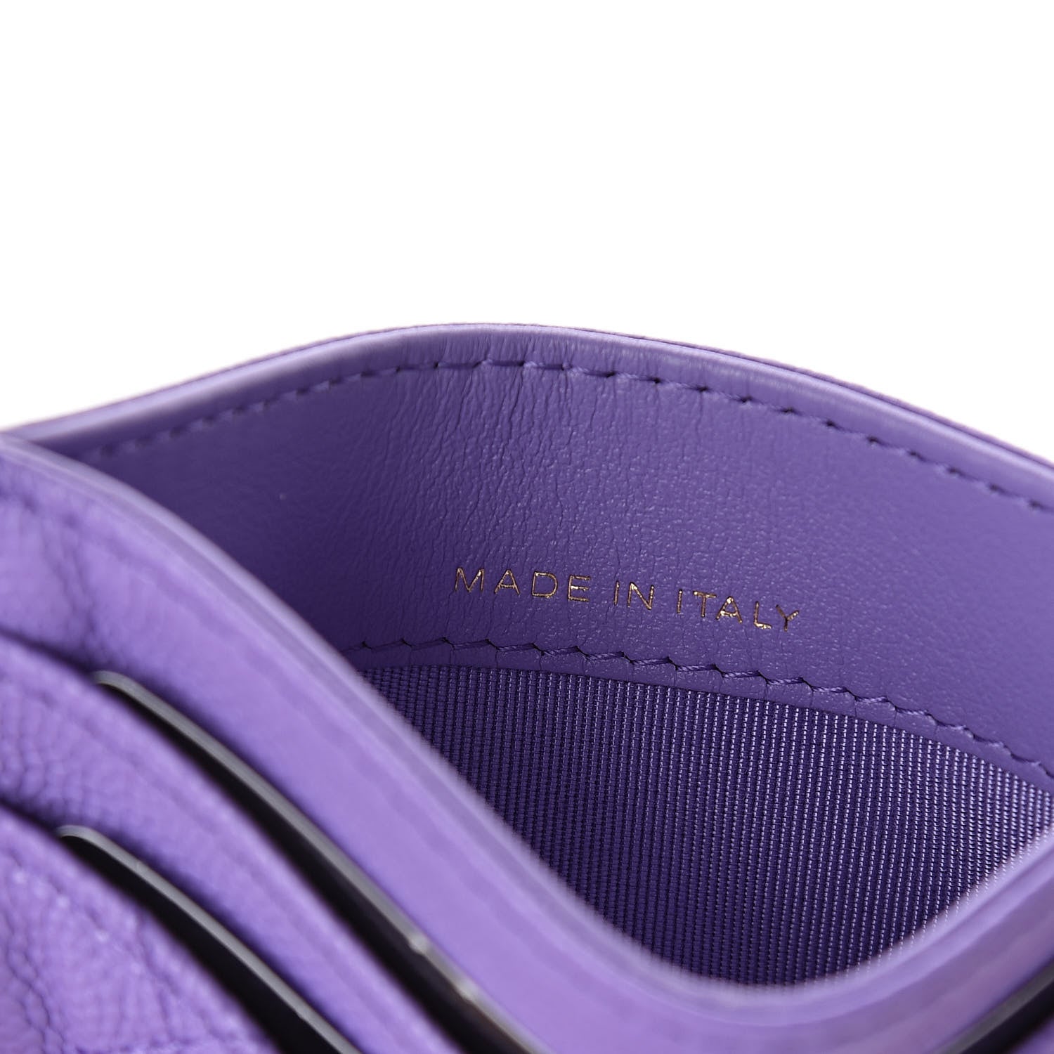 Chanel Caviar Quilted Card Holder Purple 7 of 9
