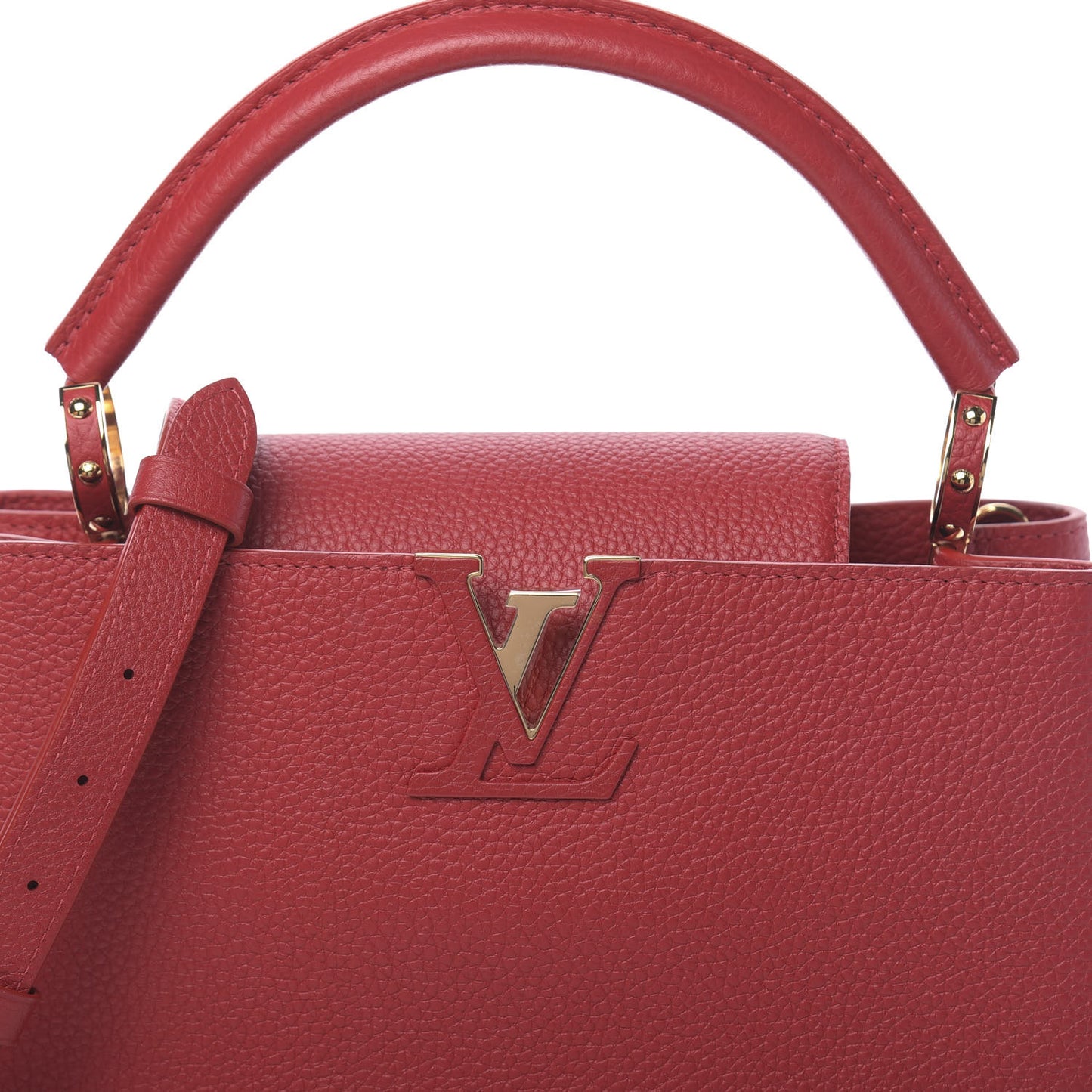Taurillon Capucines PM Scarlet