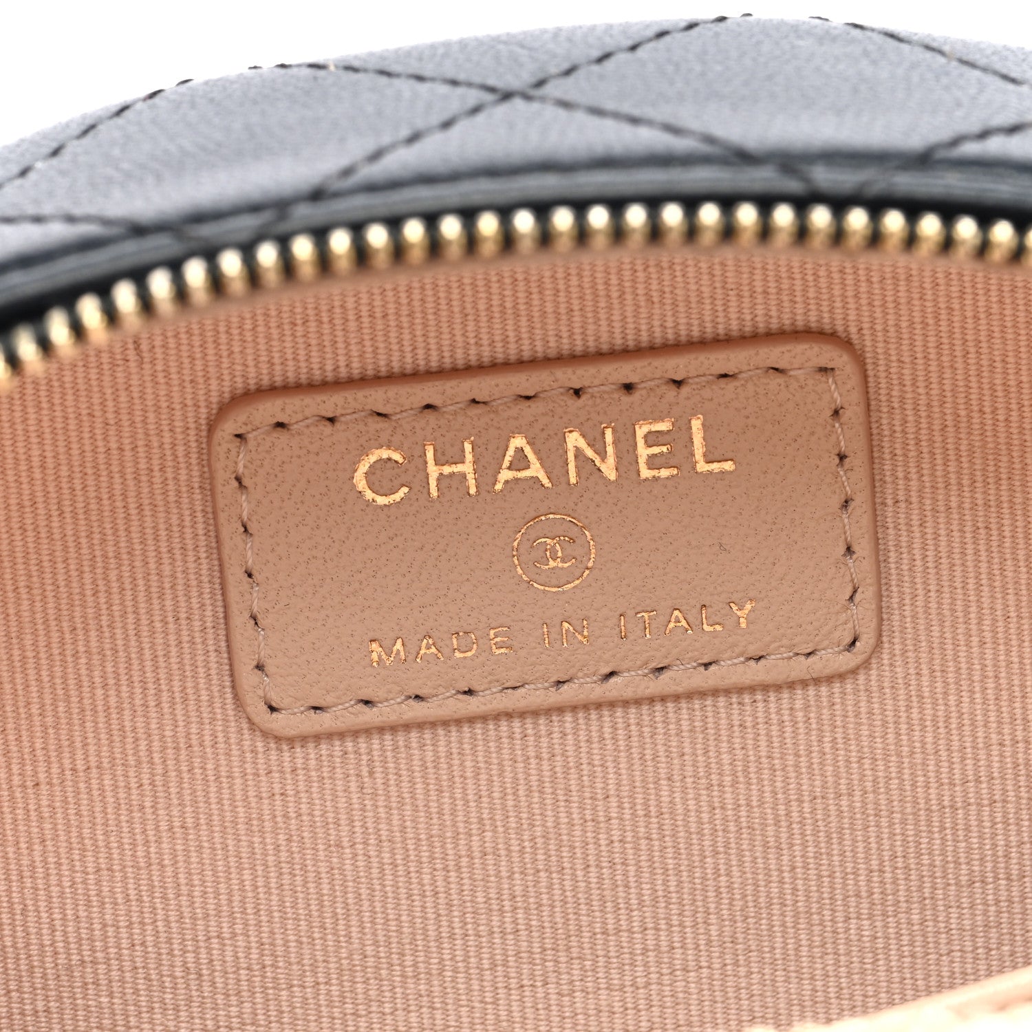 Chanel Lambskin Quilted Chic Riviera Top Handle Vanity Case Black 6 of 10