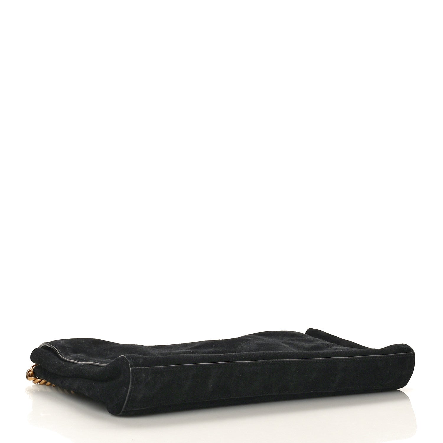 Saint Laurent Smooth Calfskin Suede Medium Reversible Monogram Kate Satchel Black 4 of 18