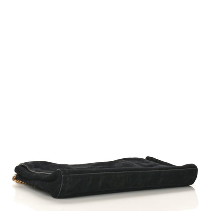 Saint Laurent Smooth Calfskin Suede Medium Reversible Monogram Kate Satchel Black 4 of 18