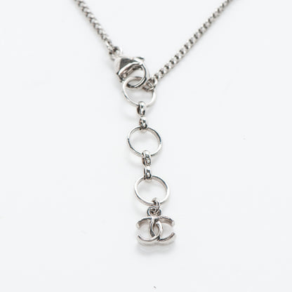 Chanel Glitter Crystal Robot Cat Necklace Black PInk 6 of 6