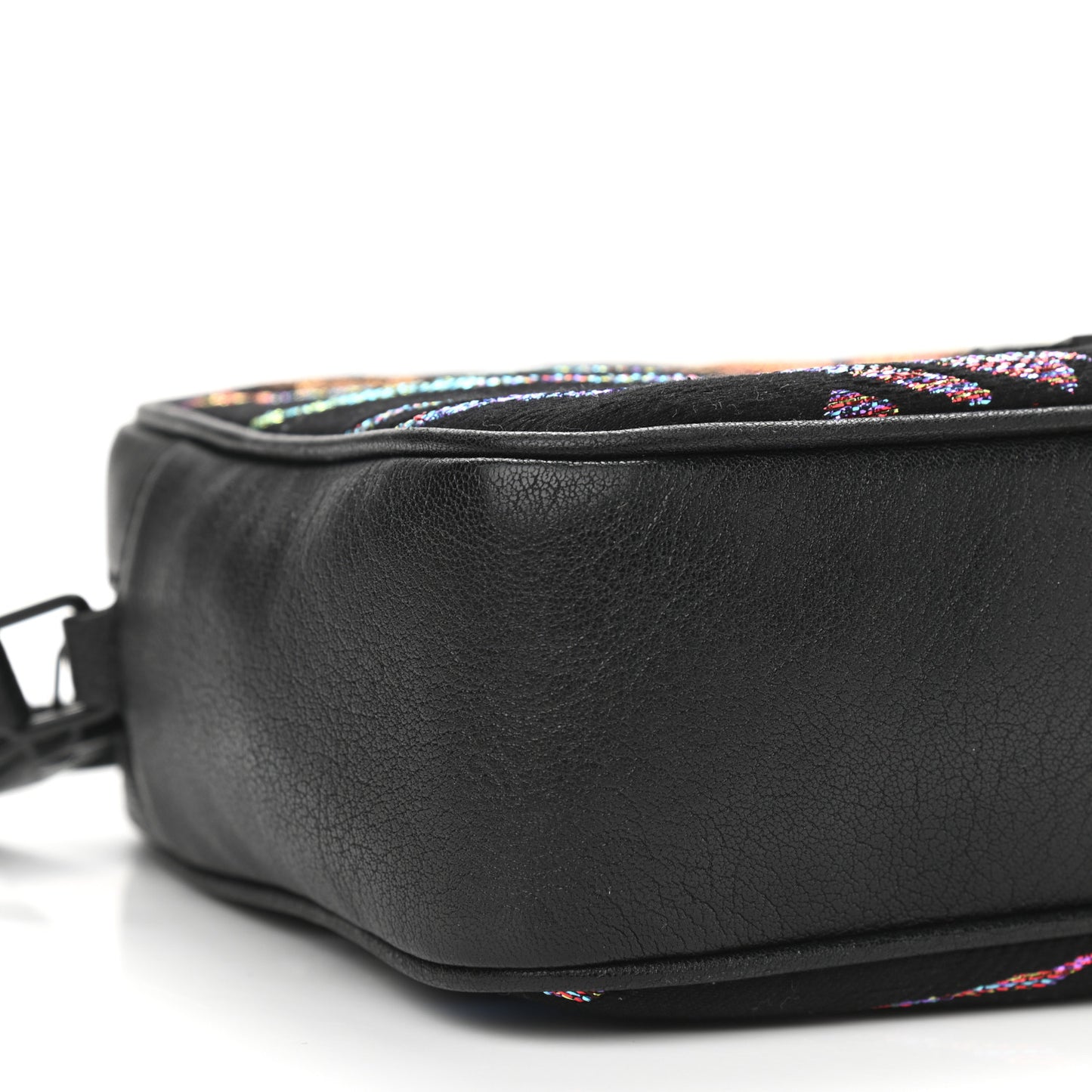 Canvas Calfskin Metallic Tiger Print Monogram Lou Camera Bag Multicolor
