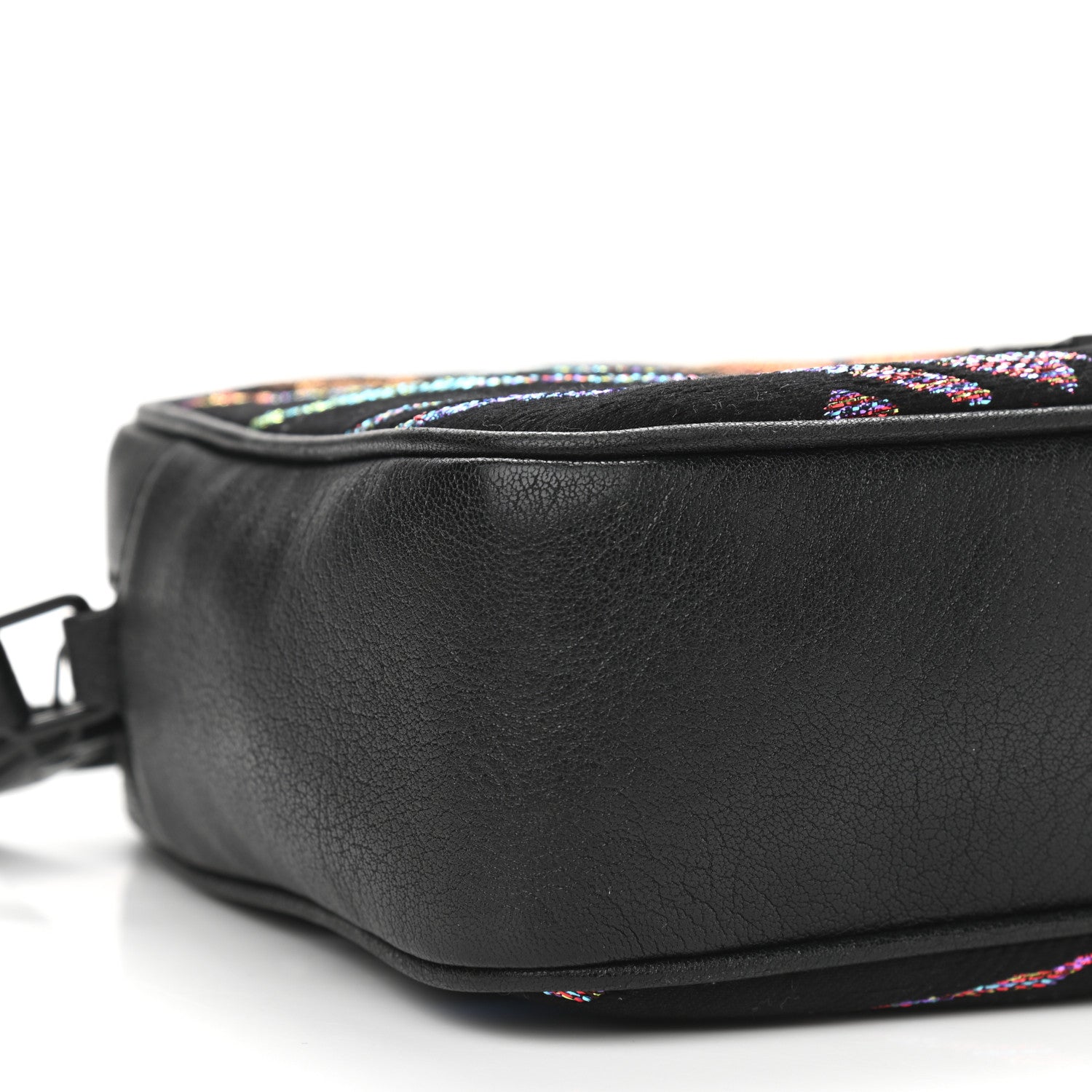 Saint Laurent Canvas Calfskin Metallic Tiger Print Monogram Lou Camera Bag Multicolor 9 of 10