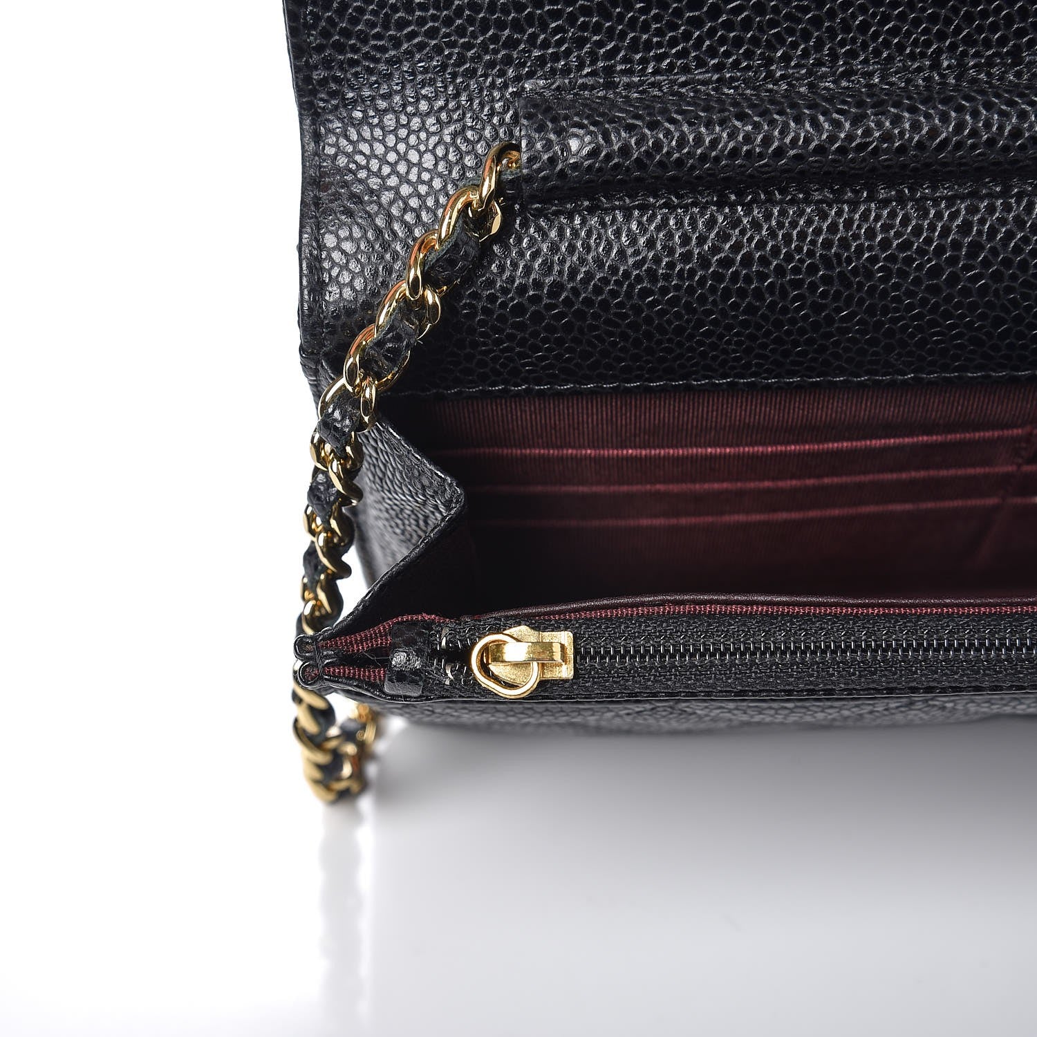 Chanel Caviar Quilted Wallet On Chain WOC Black 9 of 9