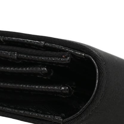 Prada Tessuto Nylon Triangle Continental Flap Wallet Black 11 of 11