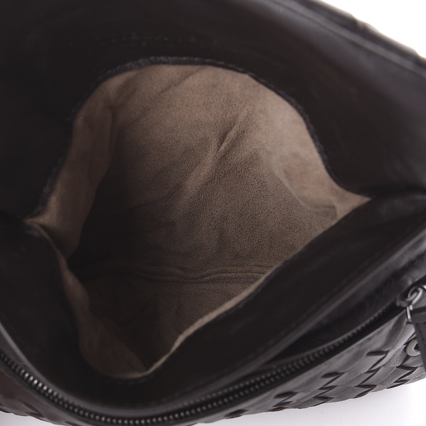 Nappa Intrecciato Mini Chain Messenger Ebano