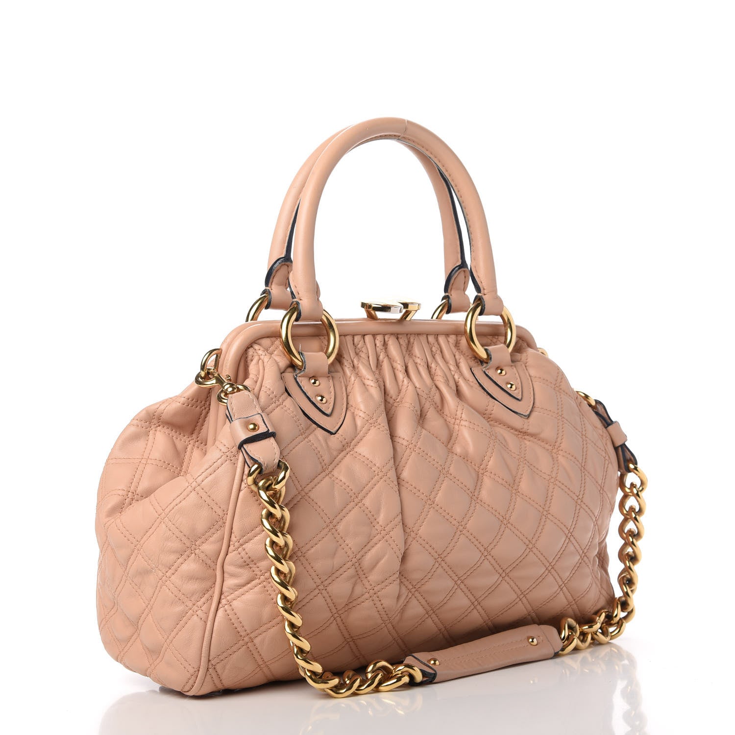 Marc Jacobs Calfskin Quilted Stam Blush 3 of 12