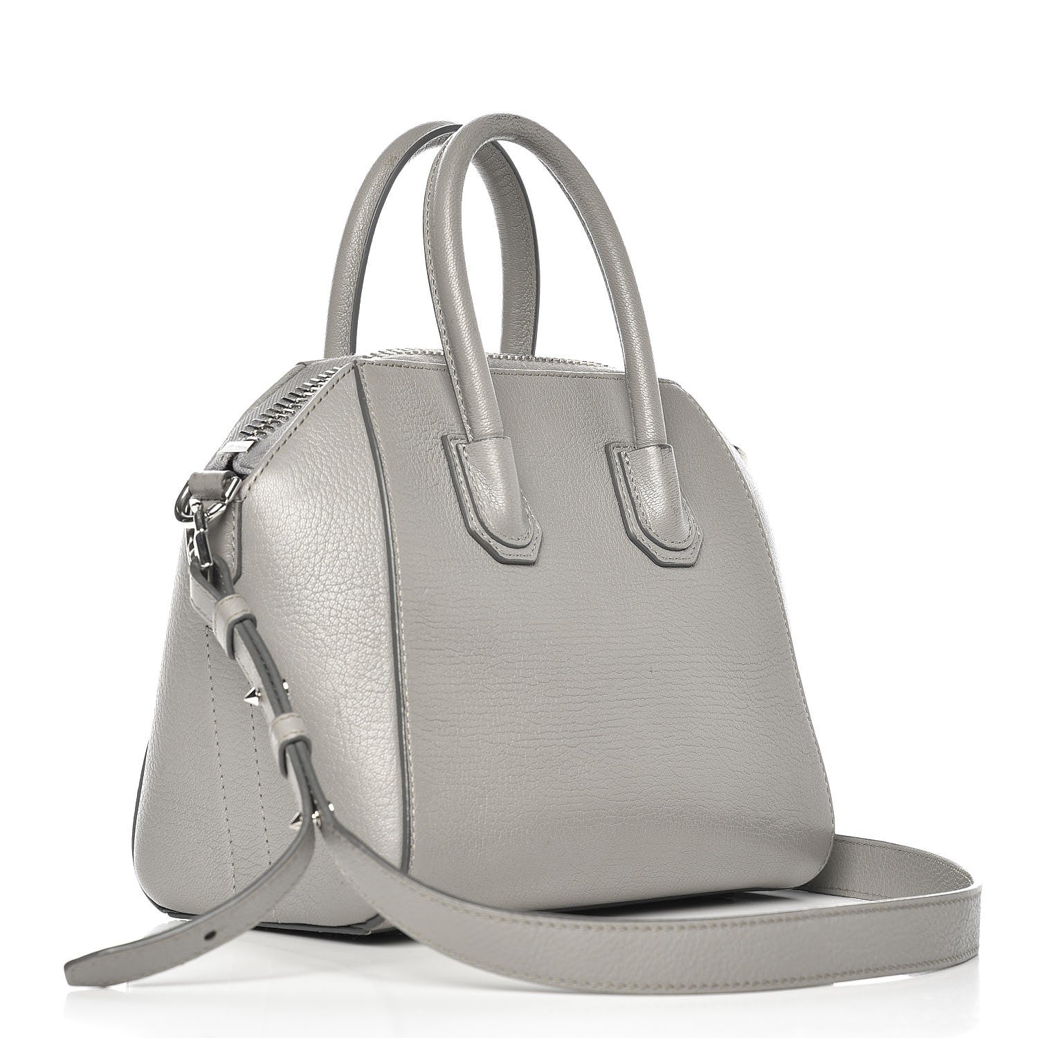 Givenchy Sugar Goatskin Mini Antigona Pearl Grey 3 of 13