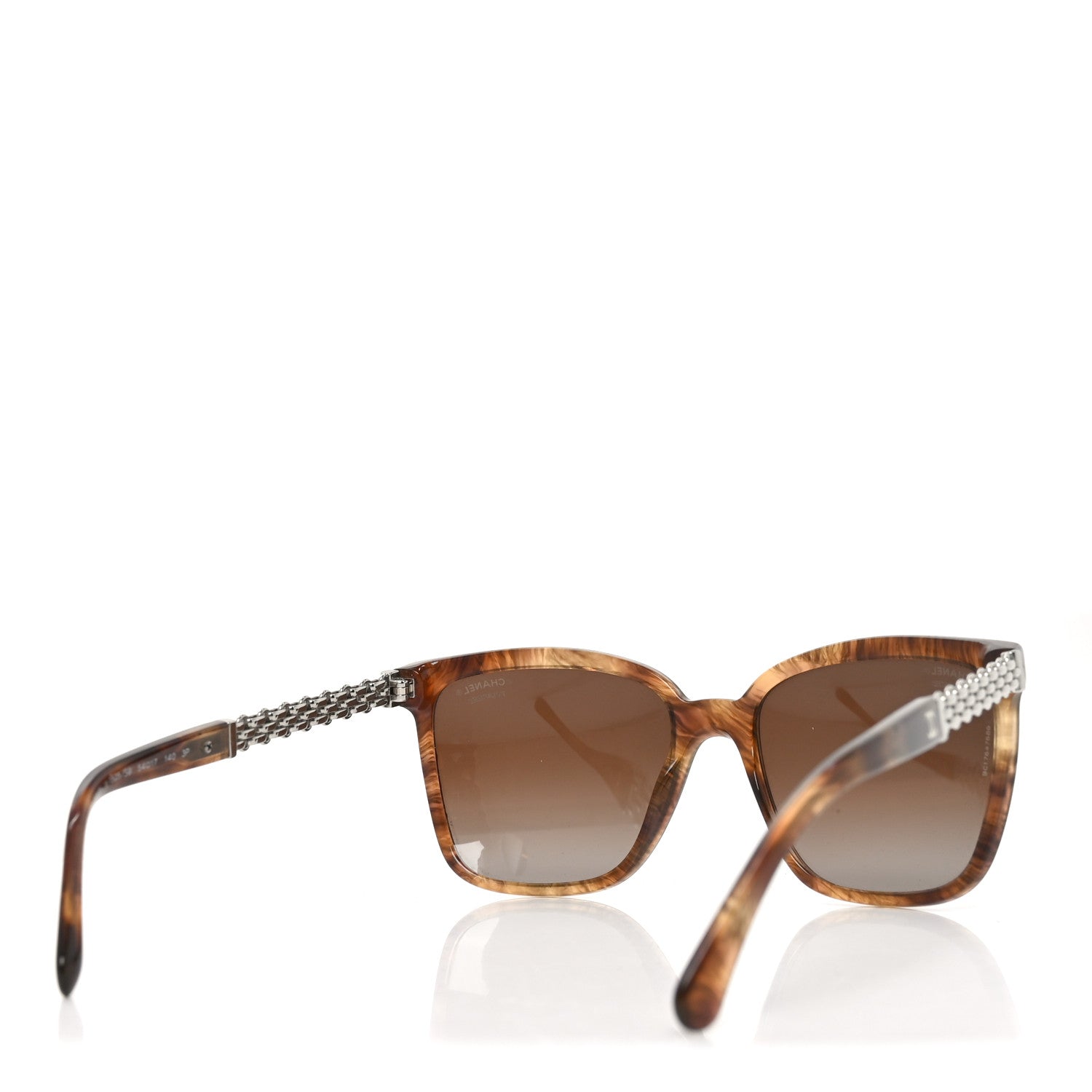 Chanel Polarized Square Chain PSunglasses 5325 Tortoise 4 of 7