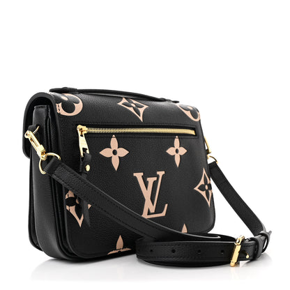 Louis Vuitton Empreinte Monogram Giant Pochette Metis Black Beige 3 of 10