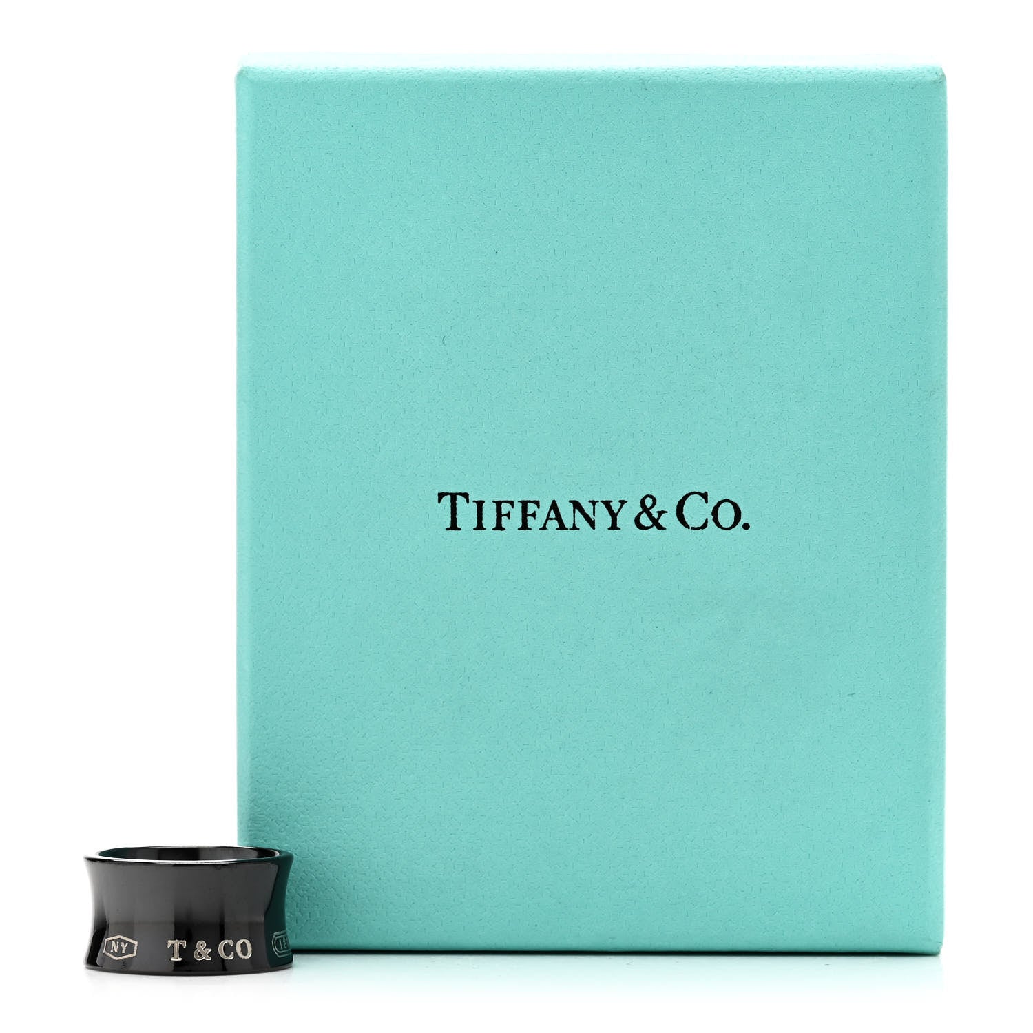 Tiffany Titanium 1837 Band Ring 56 7.5 5 of 5