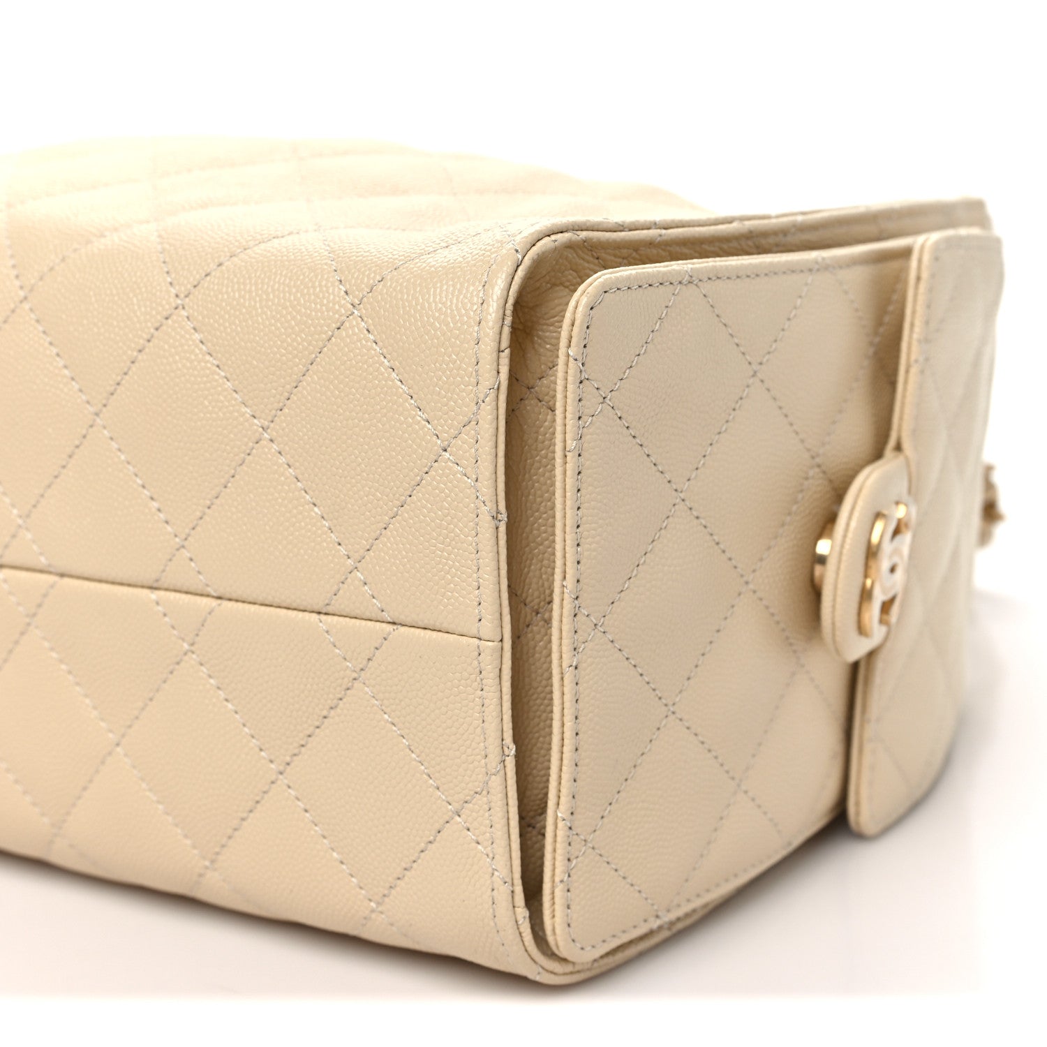 Chanel Caviar Quilted Small Chanel 25 Handbag Beige 9 of 10