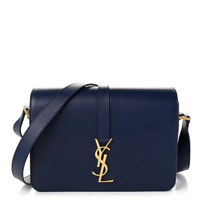 Saint Laurent Smooth Calfskin Medium Classic Monogram Universite Bag Royal Blue 1 of 10