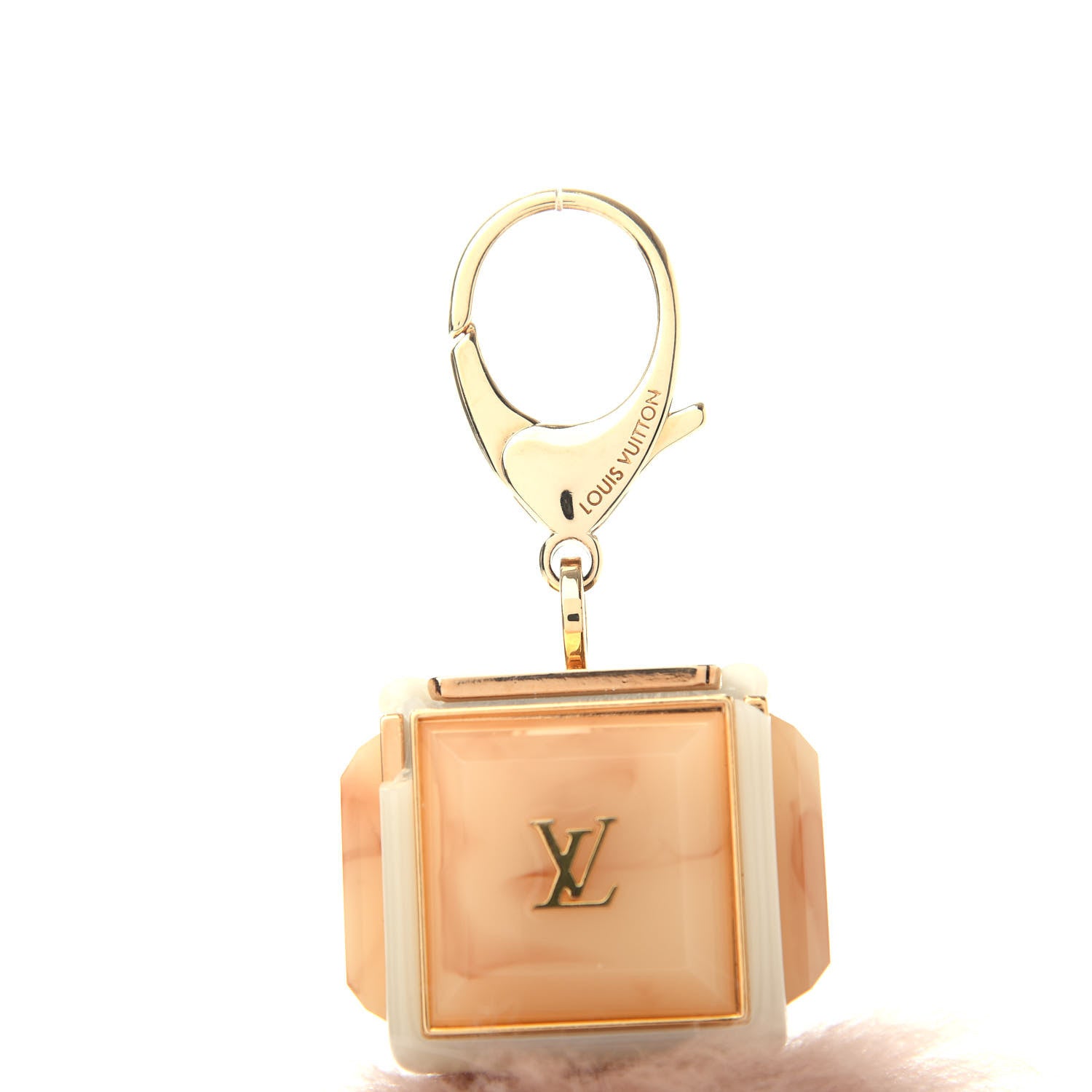 Louis Vuitton Fox Fur Foxy Key Holder Bag Charm Blush 3 of 5