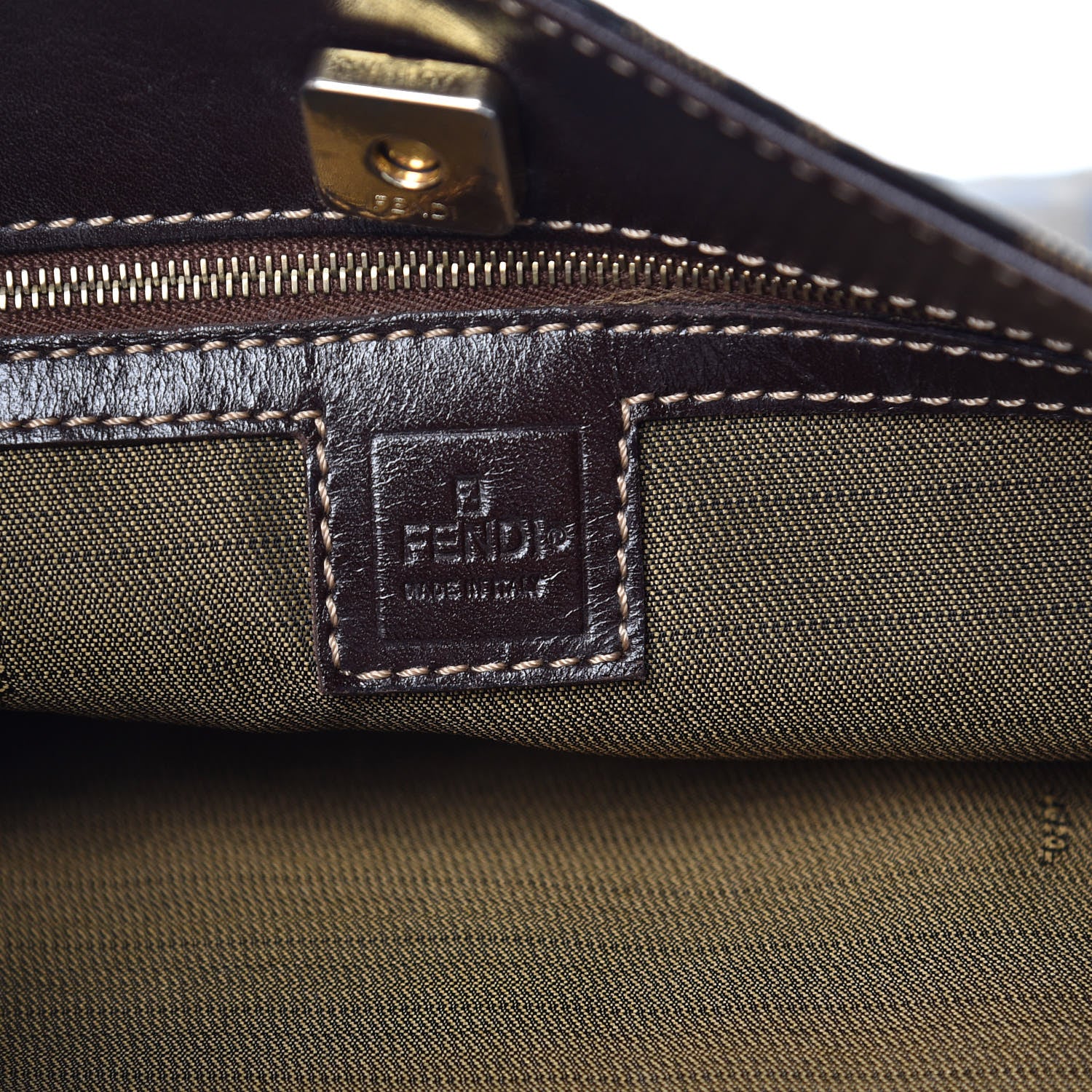 Fendi Zucca Shoulder Bag Tobacco 6 of 10