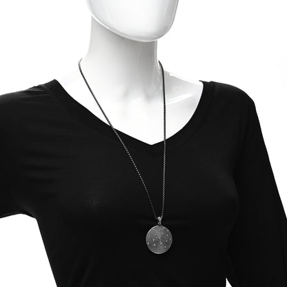 David Yurman Darkened Sterling Silver Diamond Large Cable Coil Pendant Necklace 2 of 5