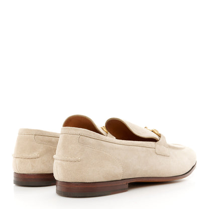 Gucci Suede Mens Horsebit Loafers 10.5 Oatmeal 4 of 9