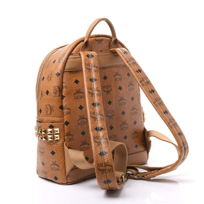 MCM Visetos Small Side Stud Stark Backpack Cognac 2 of 9
