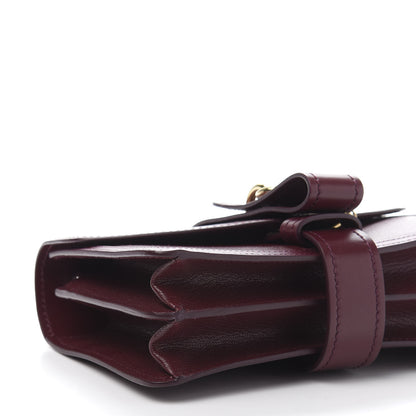 Chloe Shiny Goatskin Calfskin Aby Chain Shoulder Bag Burnt Mahogany 7 of 10