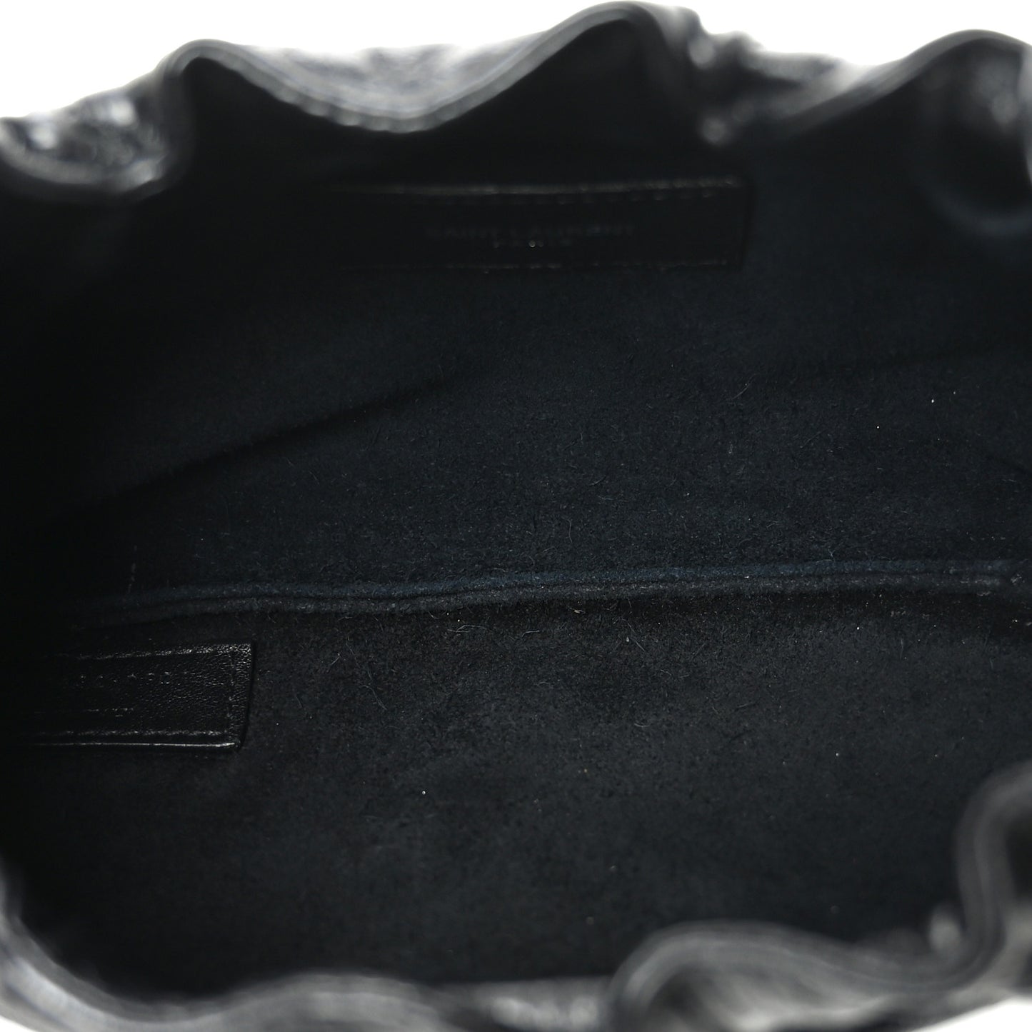 Calfskin Pac Ruched Hobo Black