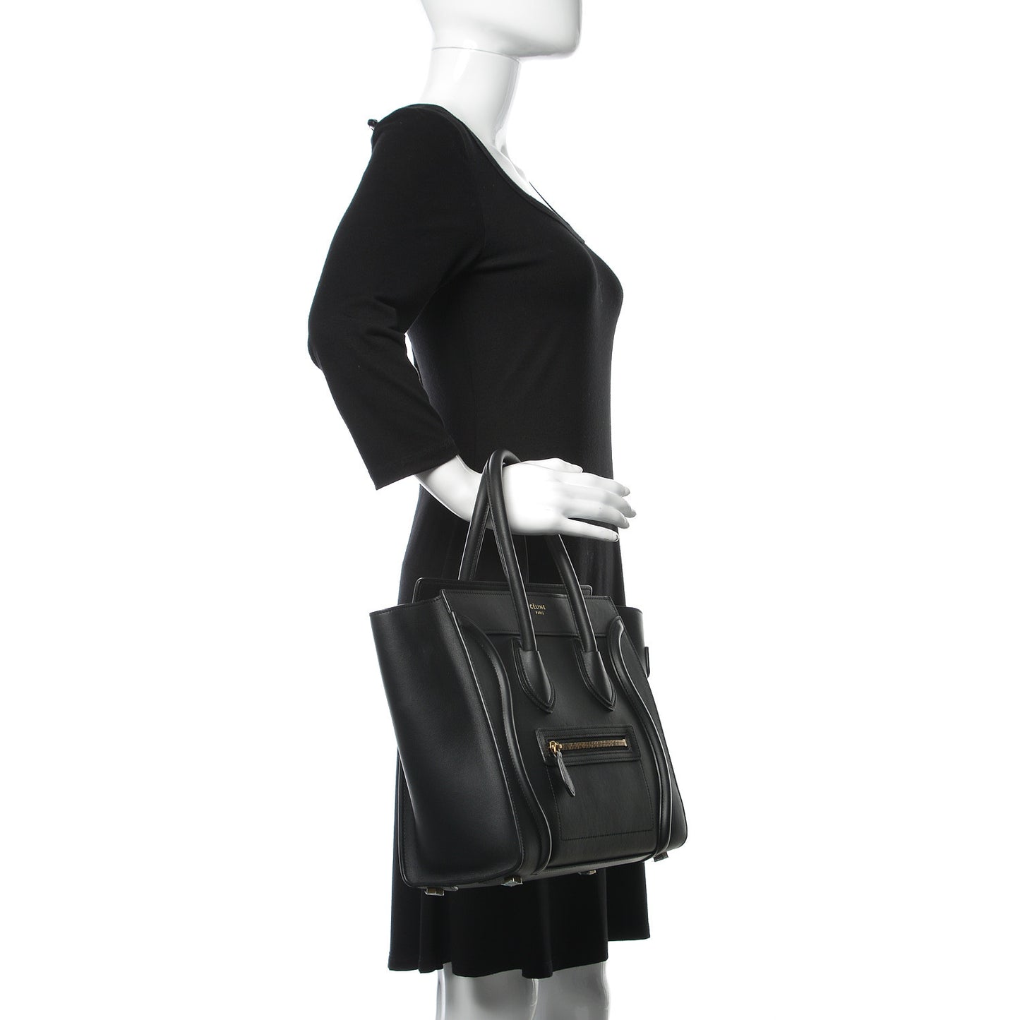 Smooth Calfskin Micro Luggage Black
