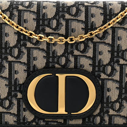 Christian Dior Oblique 30 Montaigne 2-In-1 Pouch Blue 7 of 11