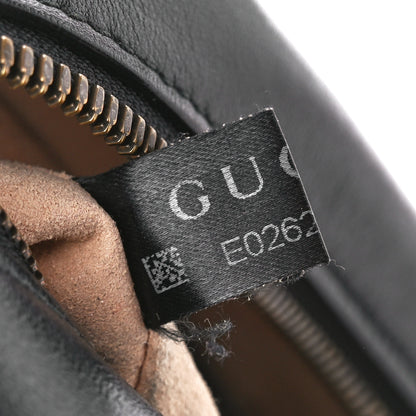 Gucci Calfskin Matelasse Small GG Marmont Chain Shoulder Bag Black 8 of 13