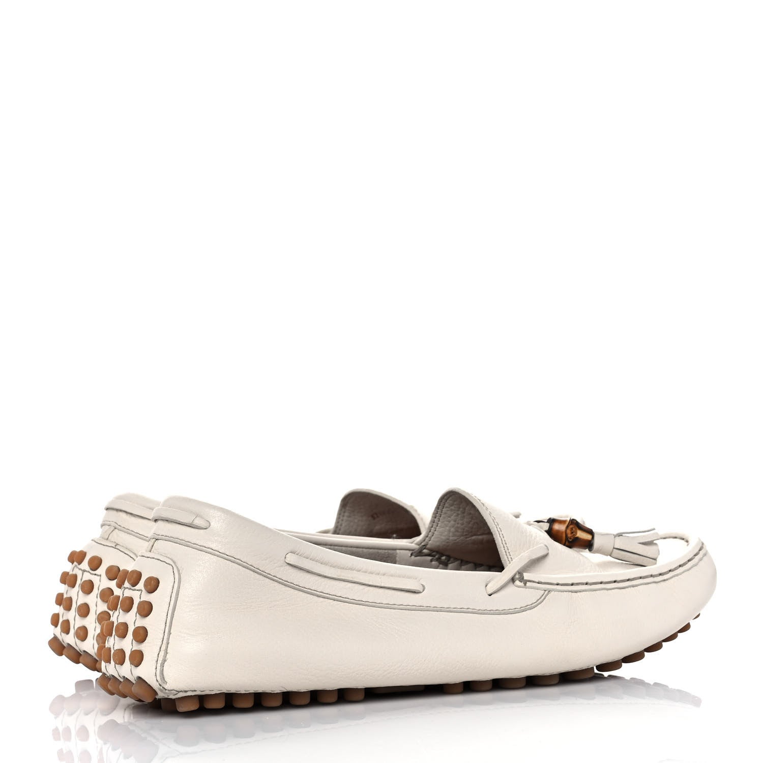 Gucci Calfskin Womens Loafers 39.5 White 4 of 9