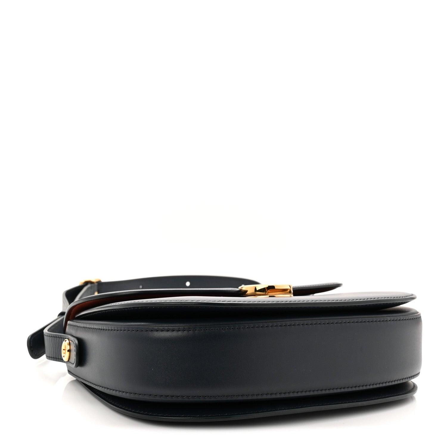 Loro Piana Smooth Calfskin Small Ghiera Bag Navy 4 of 9