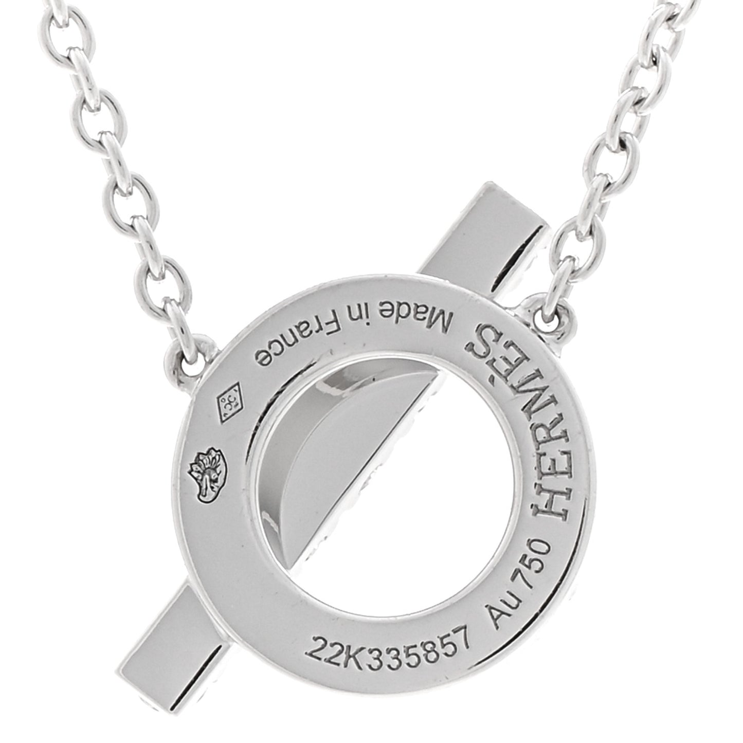 18K White Gold Diamond Finesse Pendant Necklace