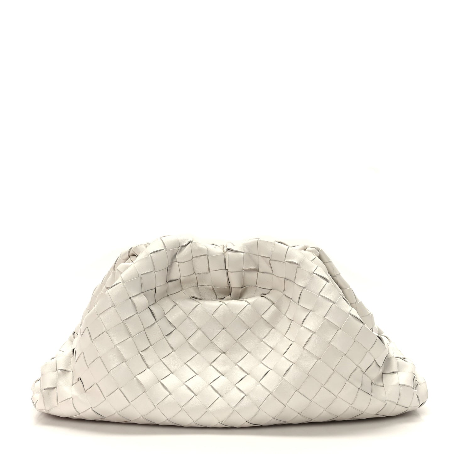 Nappa Maxi Intreccio The Pouch Oversized Clutch Plaster