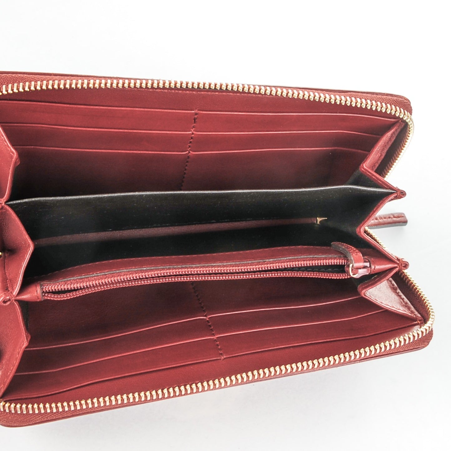 Guccissima Sukey Zip Around Wallet Red