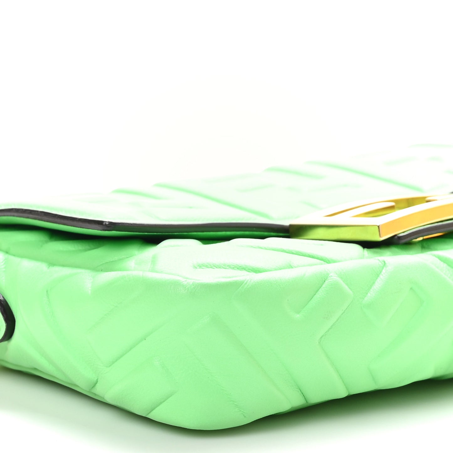 Nappa FF 1974 Embossed Mini Baguette Edamame