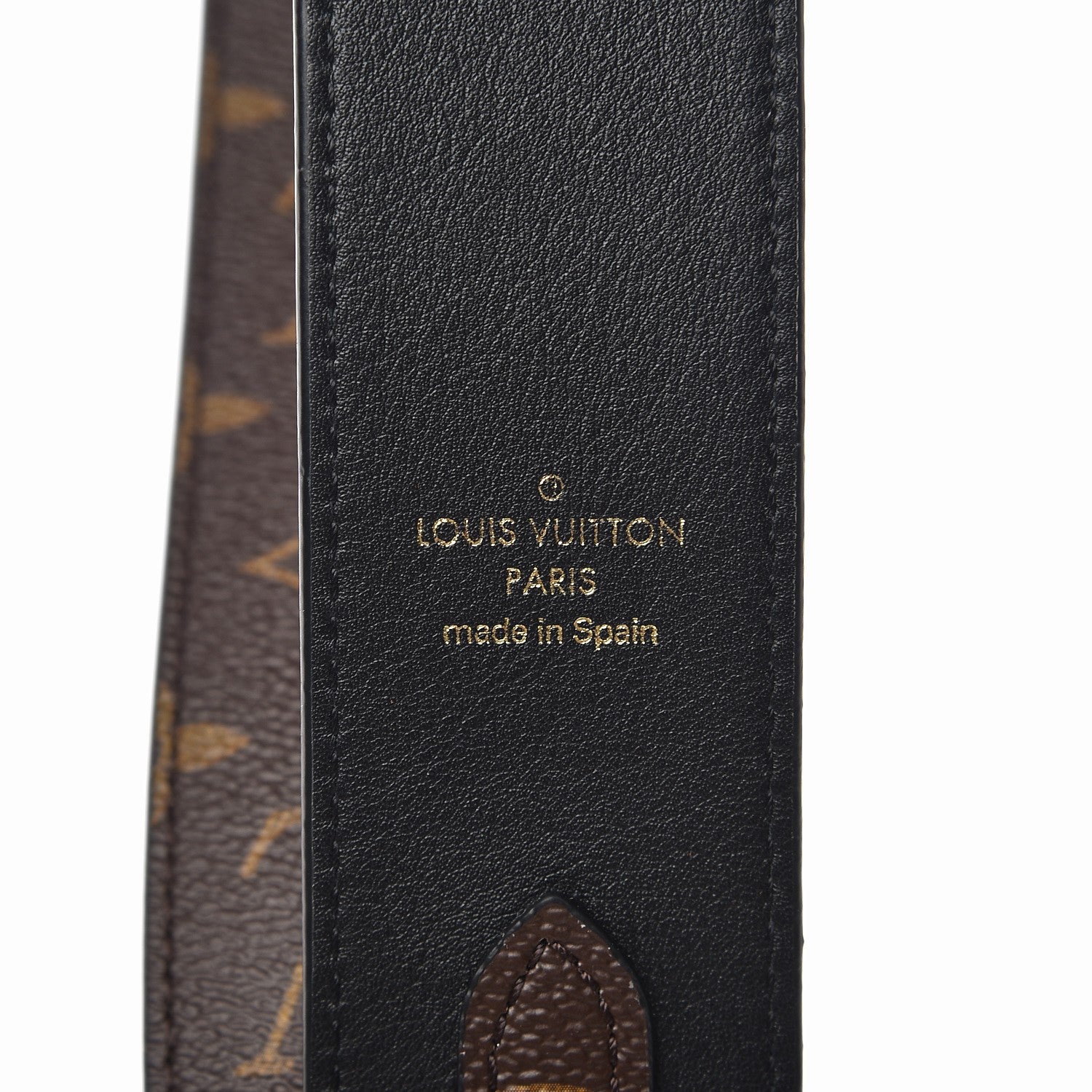 Louis Vuitton Monogram Bandouliere Shoulder Strap Black 3 of 4