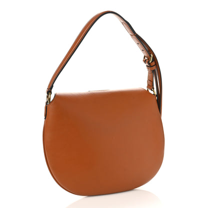 Fendi Vitello Grace Suede Small Croissant Hobo Brandy 3 of 9