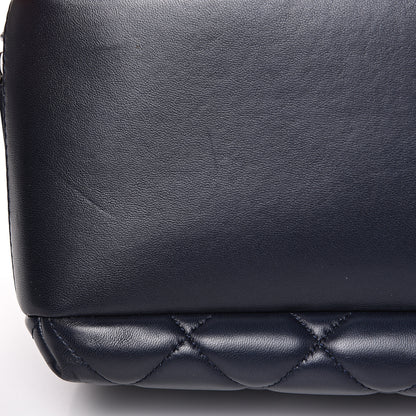 Chanel Lambskin Quilted Medium Trendy CC Bowling Bag Navy 11 of 12