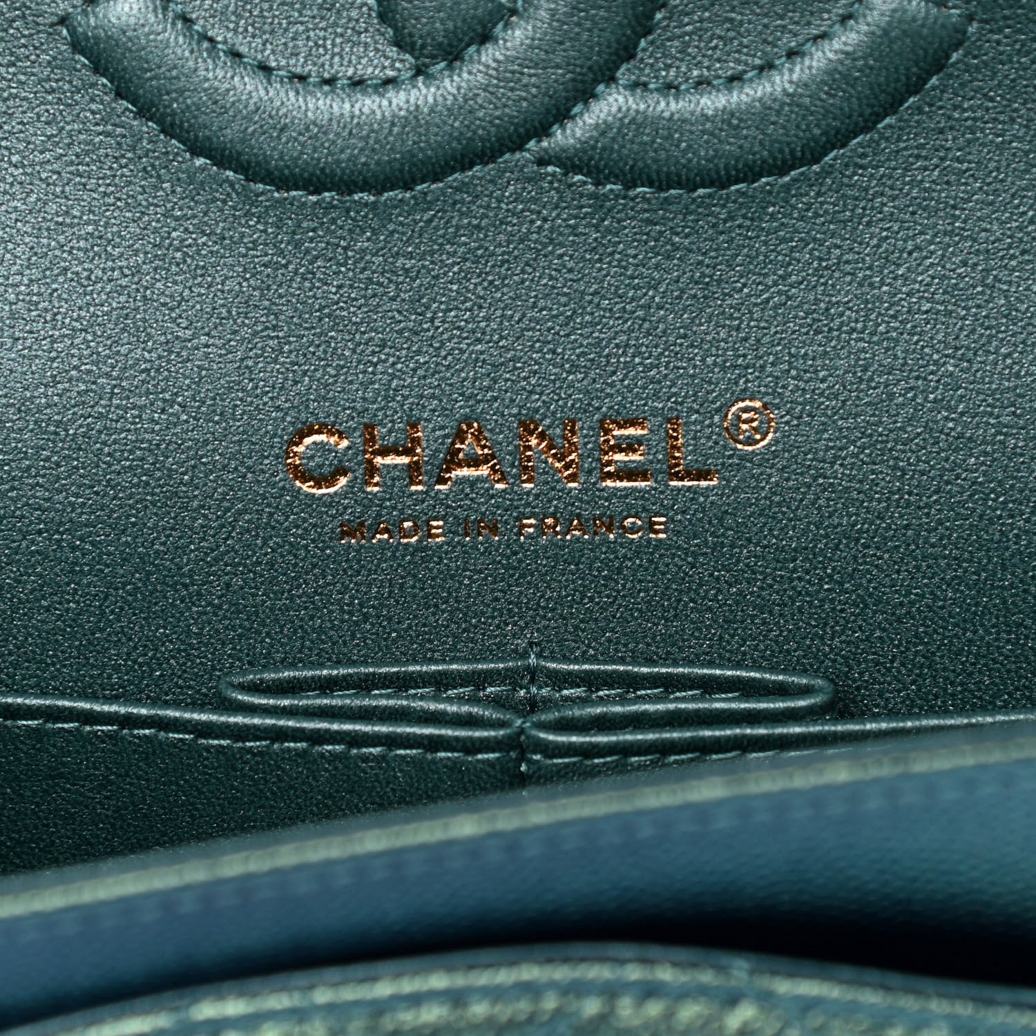 Chanel Iridescent Caviar Quilted Medium Double Flap Green 6 of 12