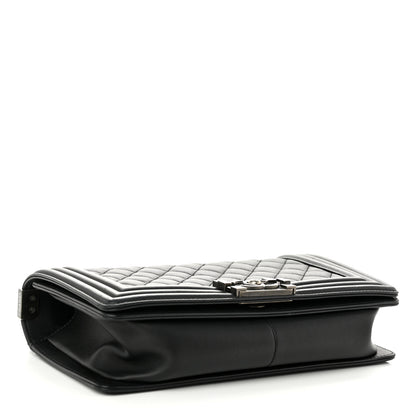 Chanel Calfskin Quilted Medium Boy Flap Black 4 of 12