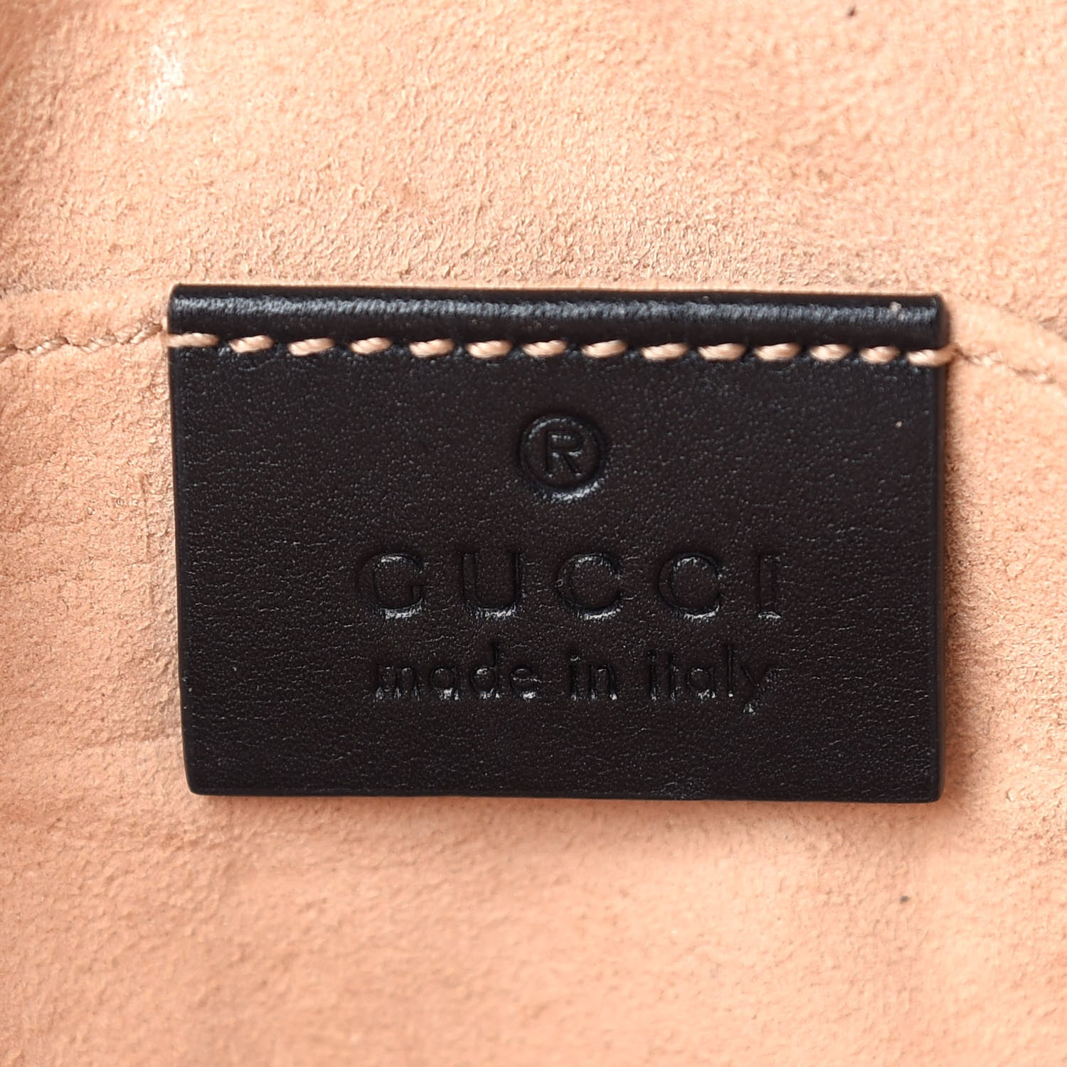 Gucci Calfskin Matelasse GG Marmont Belt Bag 85 34 Black 6 of 9