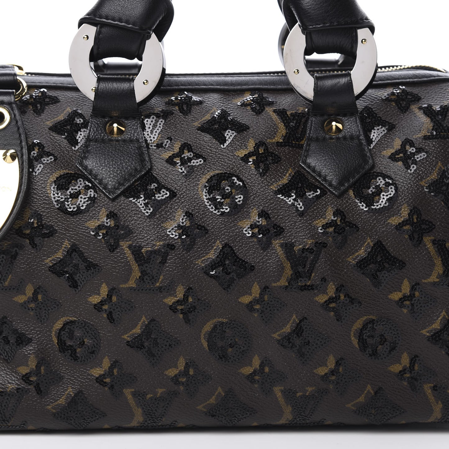 Monogram Sequins Eclipse Speedy 28 Black