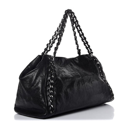 Chanel Glazed Caviar East West Modern Chain Tote Black 3 of 9