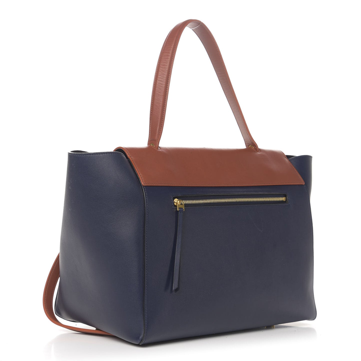 Smooth Calfskin Large Bi-Color Belt Bag Midnight