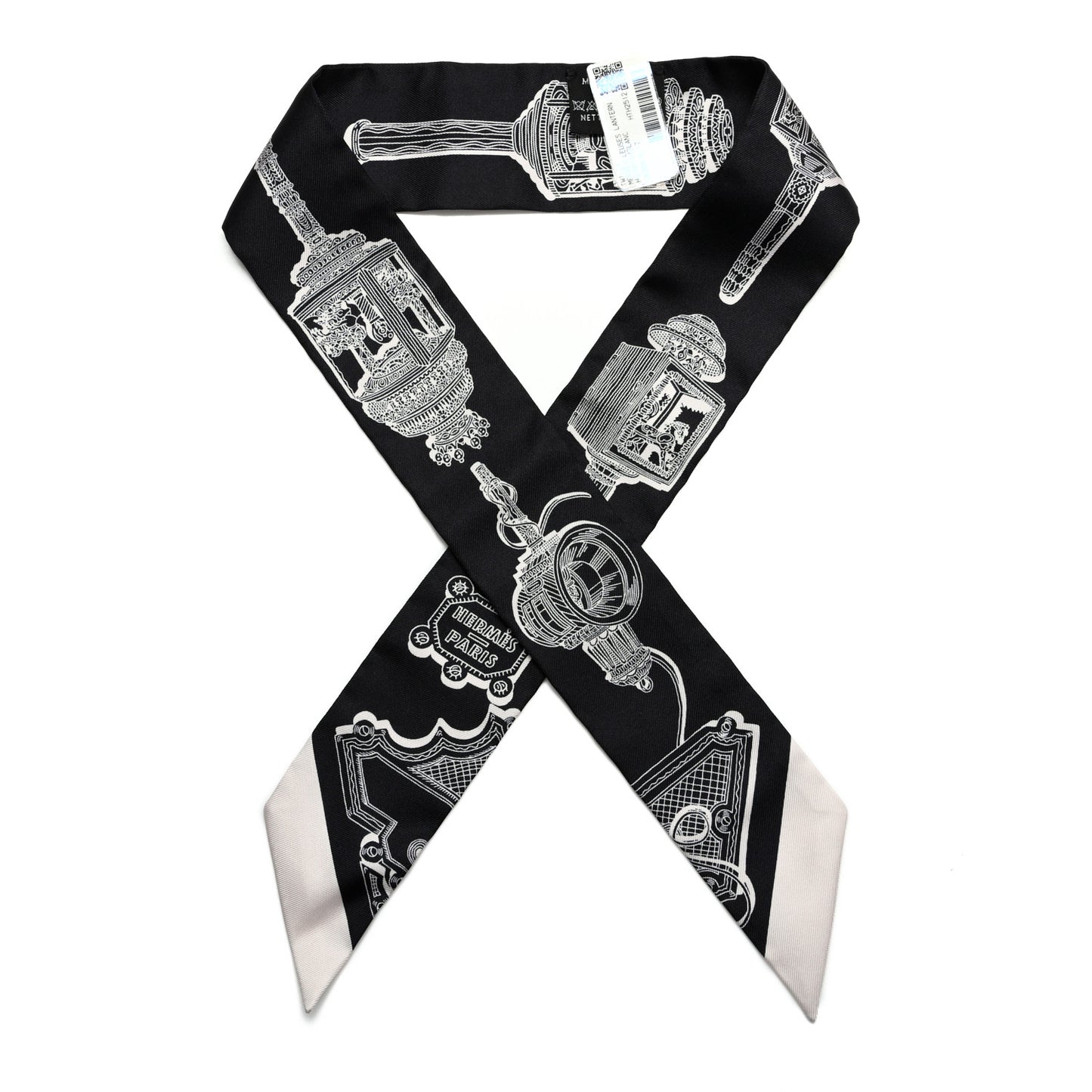 Silk Merveilleuses Lanternes Twilly Black White